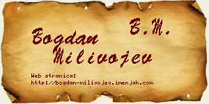 Bogdan Milivojev vizit kartica